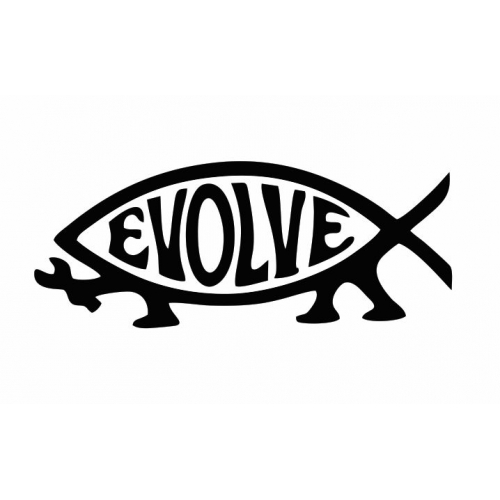 Evolve fish atheism