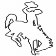 Wyoming Bucking Horse (Steamboat) Outline