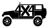 Jeep 4-Door 4x4 Decal