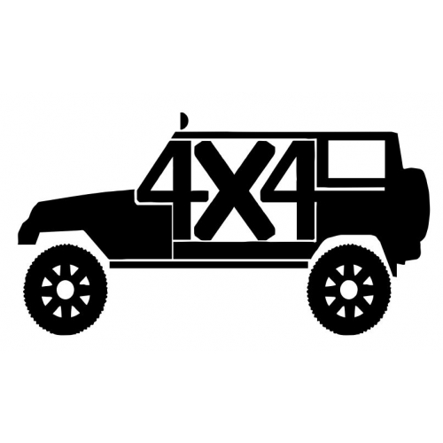 Jeep 4-Door 4×4 Decal