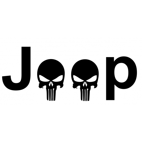 Jeep punisher decal set of 2
