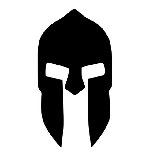 Spartan Helmet decal set of 3