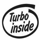 Turbo inside decal set of 3