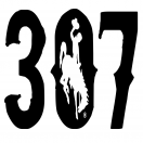 307 Wyoming Distressed Decal
